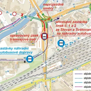 Plzeň opraví tramvajovou trať v křižovatce U Jána