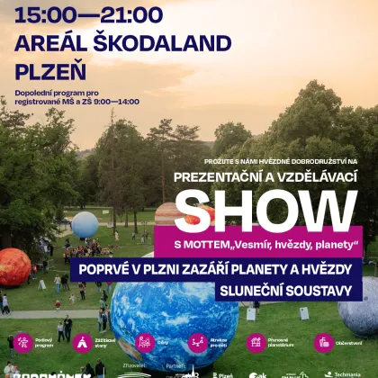 Plzeň se promění ve vesmír