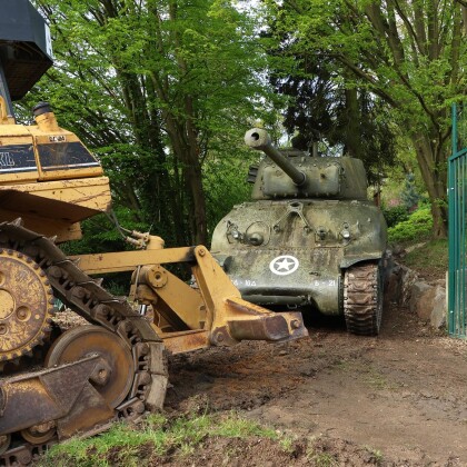 Tank Sherman dnes odjel z plzeňské zoo