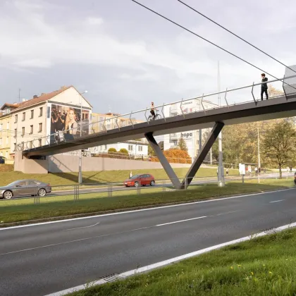 Rokycanskou v Plzni překlene nová lávka